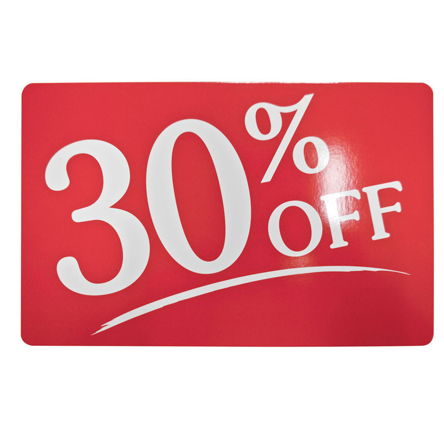 30 Off Retail Sale Sign Retail Signage By Grand Benedicts